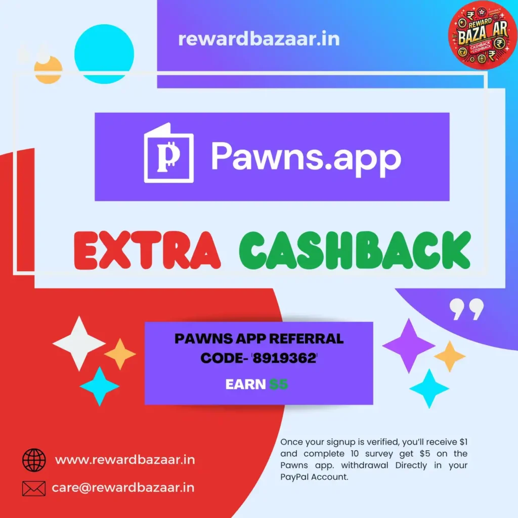 pawns app referral code- '8919362' Use & Get Free $5